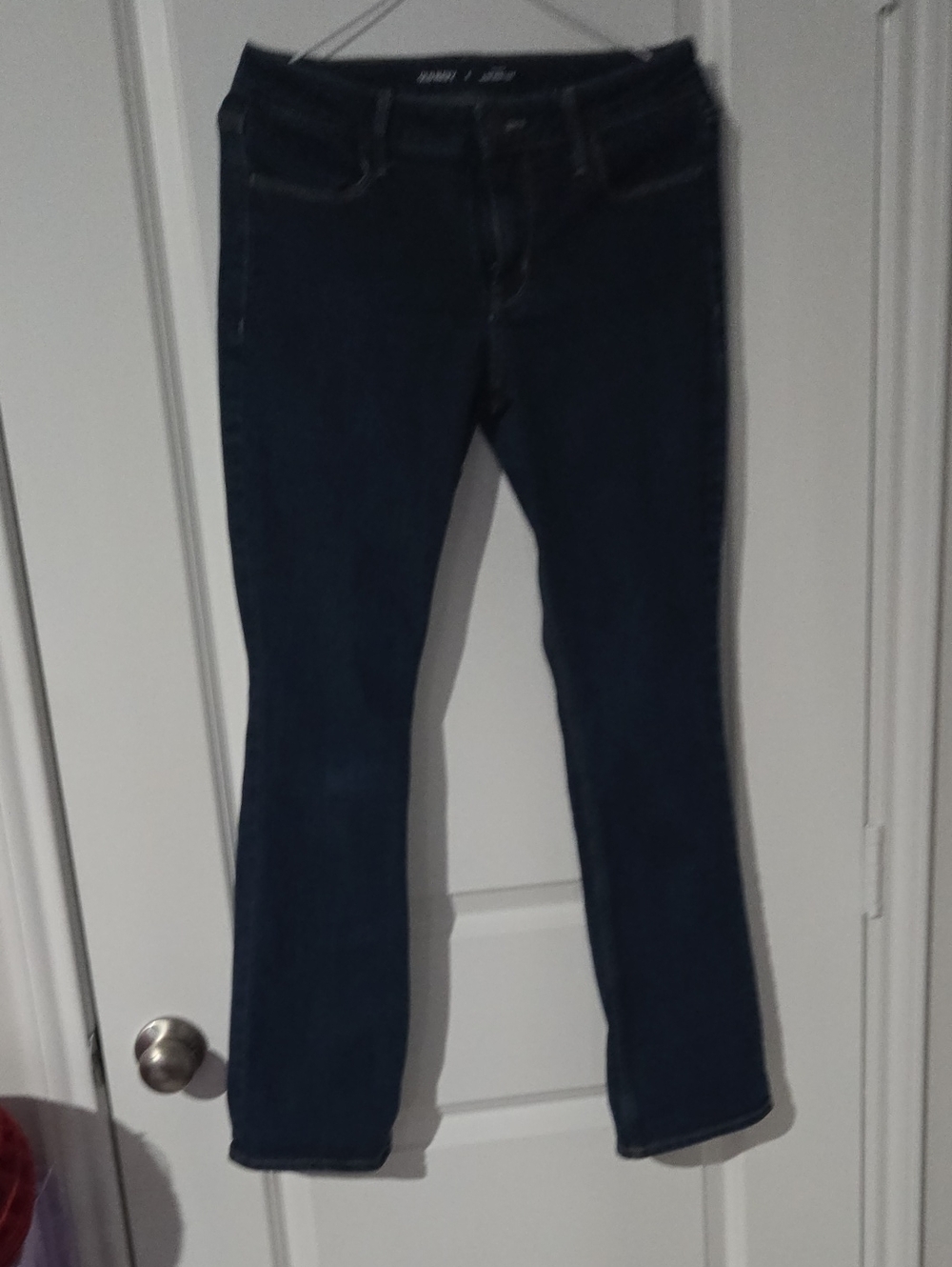 Old Navy Dark Blue Mid Rise Wow Boot Cut Jeans